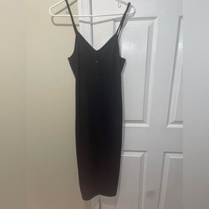 Active USA Black Midi Dress